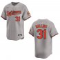 Orioles #31 Cedric Mullins Gray Stitched Jersey