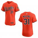 Orioles #31 Cedric Mullins Orange Stitched Jersey