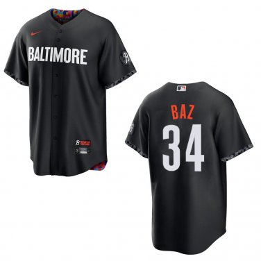 Orioles #34 Shane Baz Black City Stitched Jersey