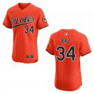 Orioles #34 Shane Baz Orange Stitched Jersey