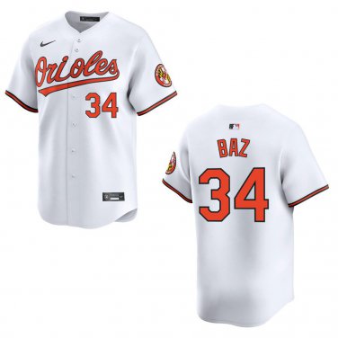 Orioles #34 Shane Baz White Stitched Jersey