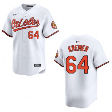 Orioles #64 Dean Kremer White Stitched Jersey