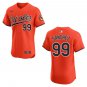 Orioles #99 Gary Sanchez Orange Stitched Jersey