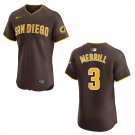Padres #3 Jackson Merrill Brown Stitched Jersey