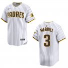 Padres #3 Jackson Merrill White Stitched Jersey