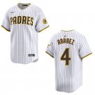 Padres #4 Luis Arraez White Stitched Jersey