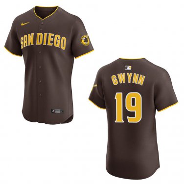 Padres #19 Tony Gwynn Brown Stitched Jersey