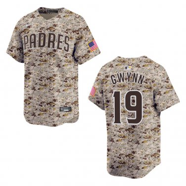Padres #19 Tony Gwynn Camo Stitched Jersey