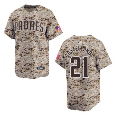 Padres #21 Nick Castellanos Camo Stitched Jersey