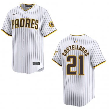 Padres #21 Nick Castellanos White Stitched Jersey