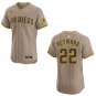 Padres #22 Jason Heyward Stripe Brown Stitched Jersey