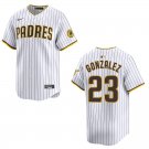 Padres #23 Adrian Gonzalez White Stitched Jersey