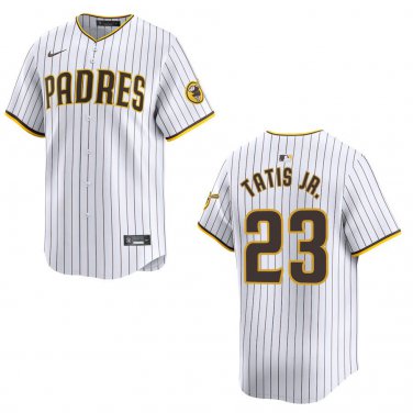 Padres #23 Fernando Tatis Jr. White Stitched Jersey