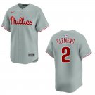 Phillies #2 Kody Clemens Gray Stitched Jersey