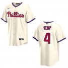Phillies #4 Otto Kemp Cream Stitched Jersey