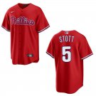 Phillies #5 Bryson Stott Red Stitched Jersey