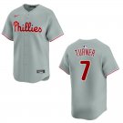 Phillies #7 Trea Turner Gray Stitched Jersey