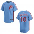 Phillies #10 J.T. Realmuto Light Blue Stitched Jersey