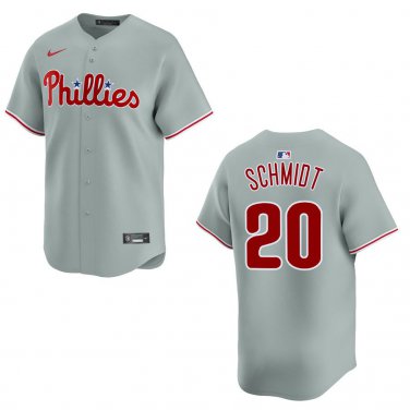 Phillies #20 Mike Schmidt Gray Stitched Jersey