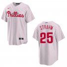 Phillies #25 Matt Strahm White Stitched Jersey