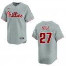 Phillies #27 Aaron Nola Gray Stitched Jersey