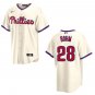 Phillies #28 Alec Bohm Cream Stitched Jersey