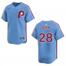 Phillies #28 Alec Bohm Light Blue Stitched Jersey