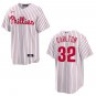 Phillies #32 Steve Carlton White Stitched Jersey