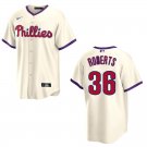 Phillies #36 Robin Roberts Cream Stitched Jersey