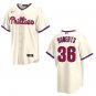 Phillies #36 Robin Roberts Cream Stitched Jersey