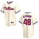 Phillies #46 Jose Alvarado Cream Stitched Jersey