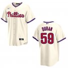 Phillies #59 Jhoan Duran Cream Stitched Jersey