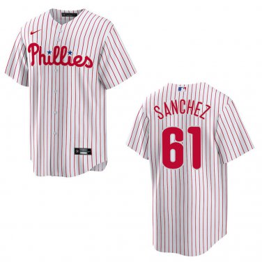 Phillies #61 Cristopher Sanchez White Stitched Jersey