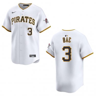 Pirates #3 Ji-Hwan Bae White Stitched Jersey