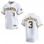 Pirates #3 Nick Gonzales White Stitched Jersey