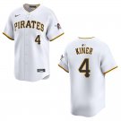 Pirates #4 Ralph Kiner White Stitched Jersey
