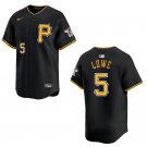 Pirates #5 Brandon Lowe Black Stitched Jersey