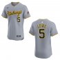 Pirates #5 Brandon Lowe Gray Stitched Jersey