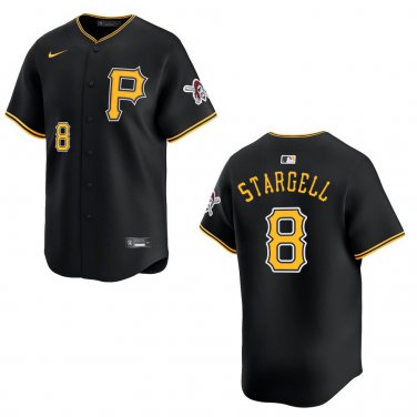 Pirates #8 Willie Stargell Black Stitched Jersey