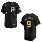 Pirates #9 Bill Mazeroski Black Stitched Jersey