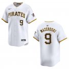 Pirates #9 Bill Mazeroski White Stitched Jersey