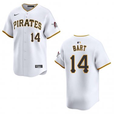 Pirates #14 Joey Bart White Stitched Jersey
