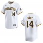 Pirates #14 Joey Bart White Stitched Jersey