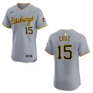 Pirates #15 Oneil Cruz Gray Stitched Jersey