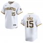 Pirates #15 Oneil Cruz White Stitched Jersey