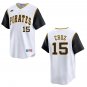 Pirates #15 Oneil Cruz White Throwback Stitched Jersey