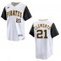 Pirates #21 Roberto Clemente White Throwback Stitched Jersey