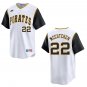 Pirates #22 Andrew McCutchen White Throwback Stitched Jersey
