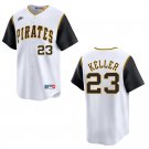 Pirates #23 Mitch Keller White Throwback Stitched Jersey