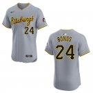 Pirates #24 Barry Bonds Gray Stitched Jersey